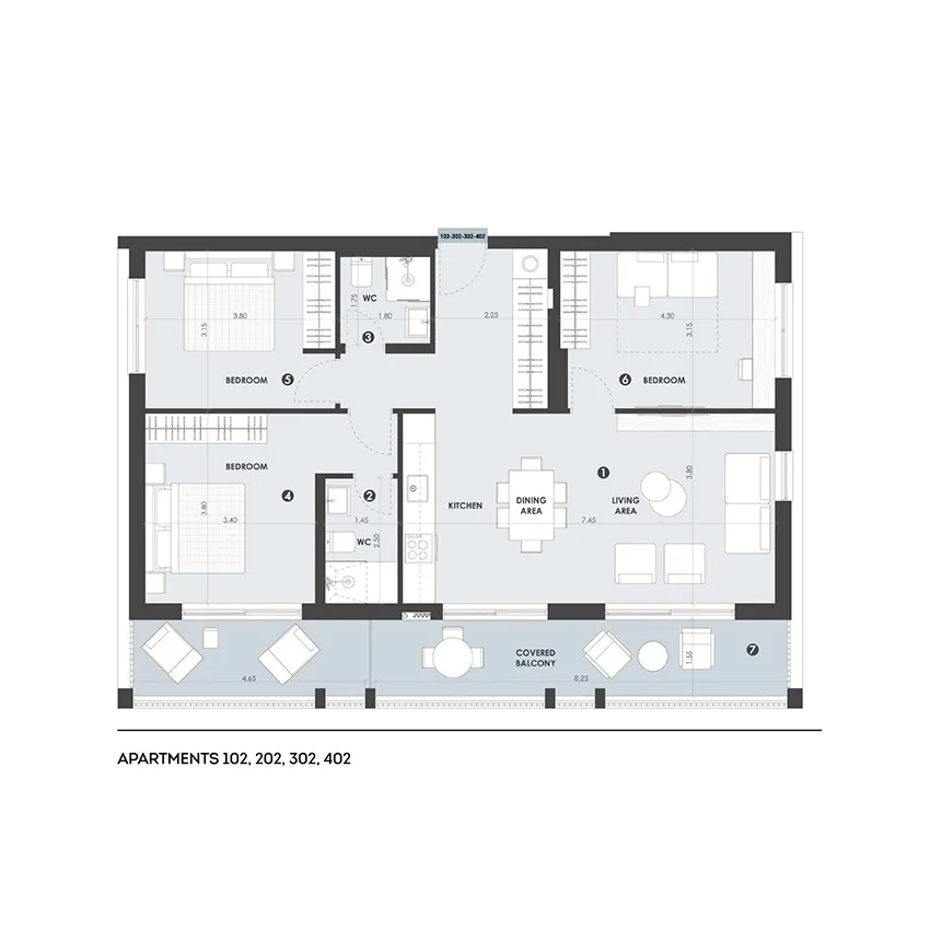 Photo 1: Qube — Apartment B-102