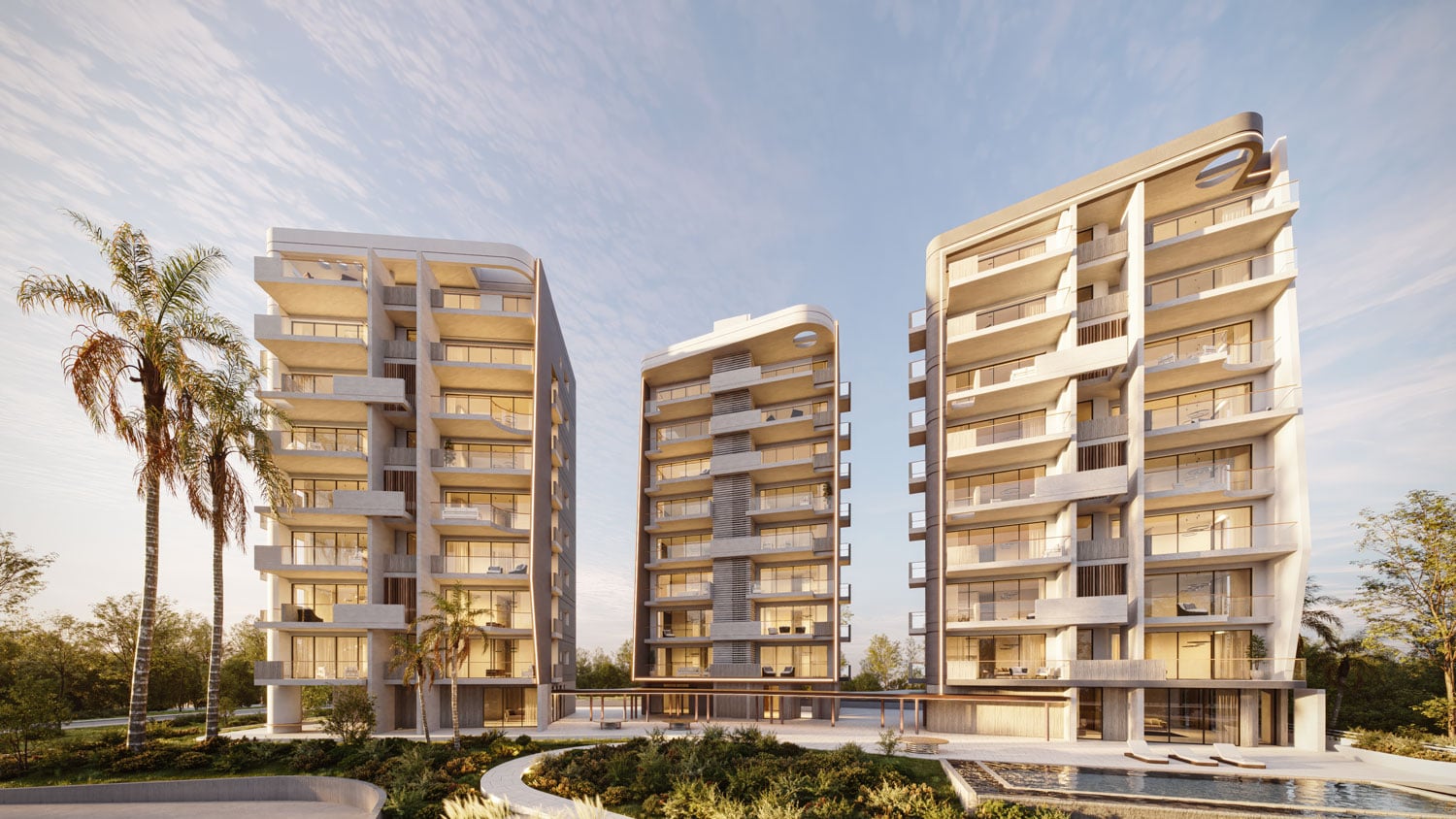 AURA RESIDENCES - SEA VIEW APARTMENTS IN LARNACA