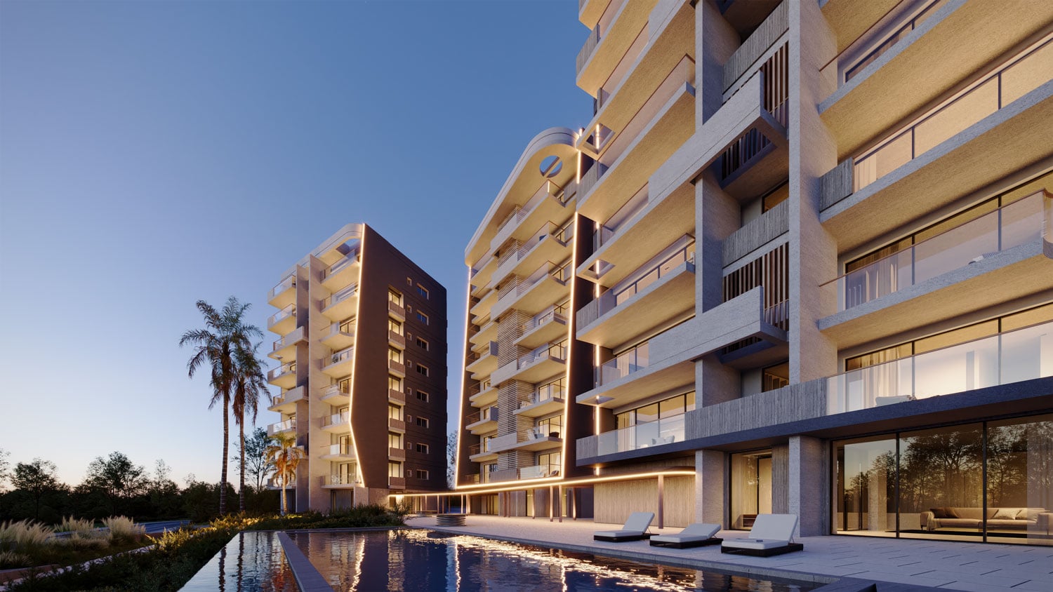 AURA RESIDENCES - SEA VIEW APARTMENTS IN LARNACA