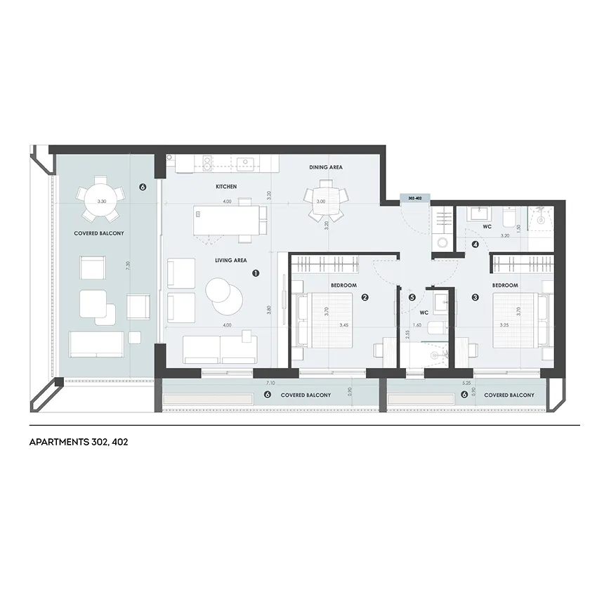 Photo 1: Qube — Apartment A-402